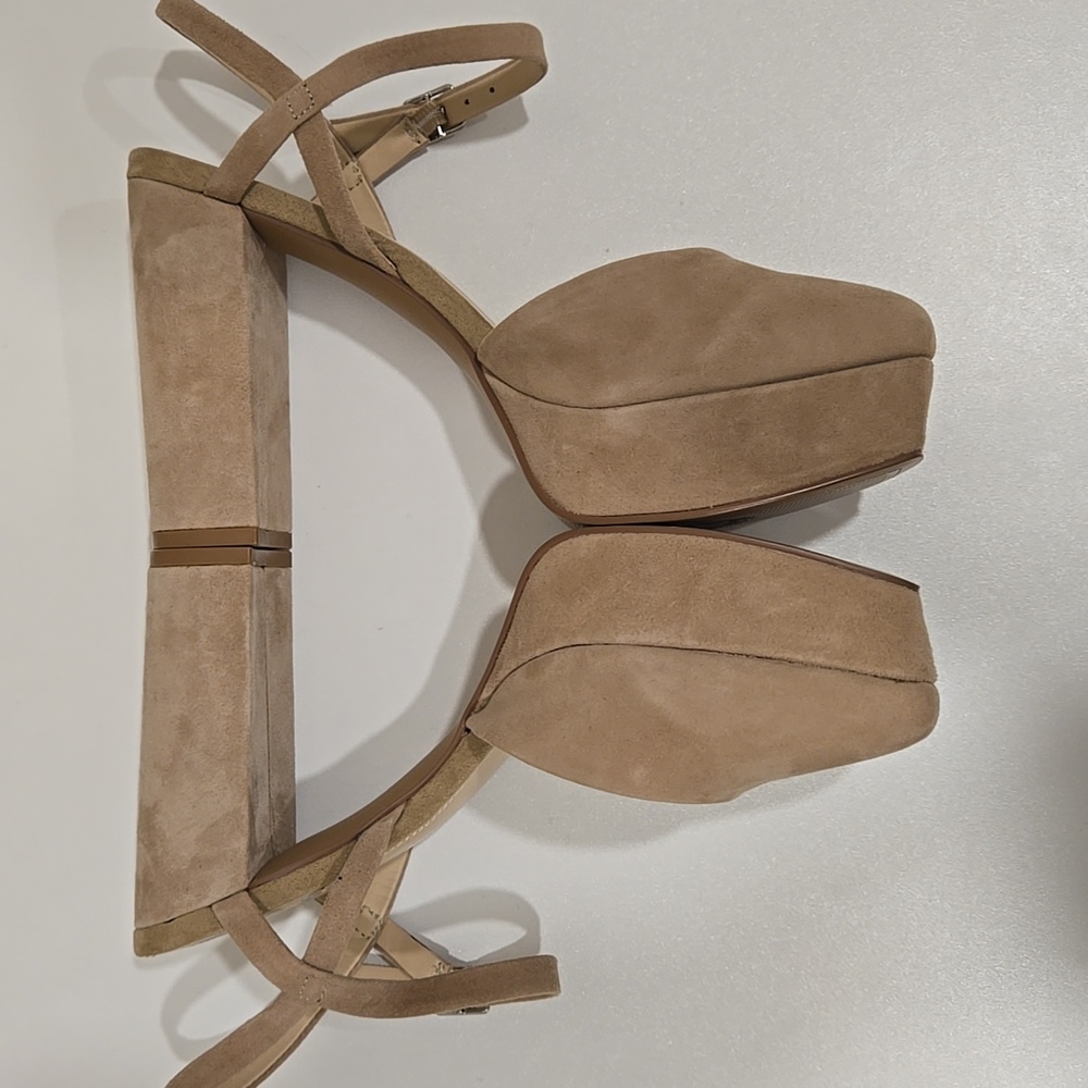 Vince Camuto Tan Suede Heels *NWOT* 4.63 Inch Heels - Picture 15 of 16